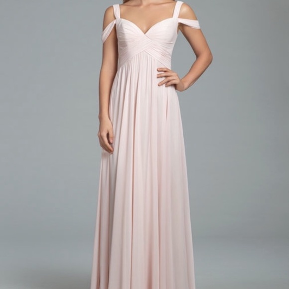 Hayley Paige Style 5801 Blush/Cashmere Size 10 - Picture 1 of 5